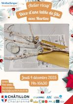 Atelier Récup "Déco d'une table de fête"