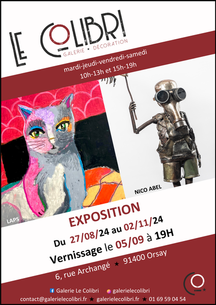 Exposition artistique au Colibri, la galerie d'art d'Orsay 