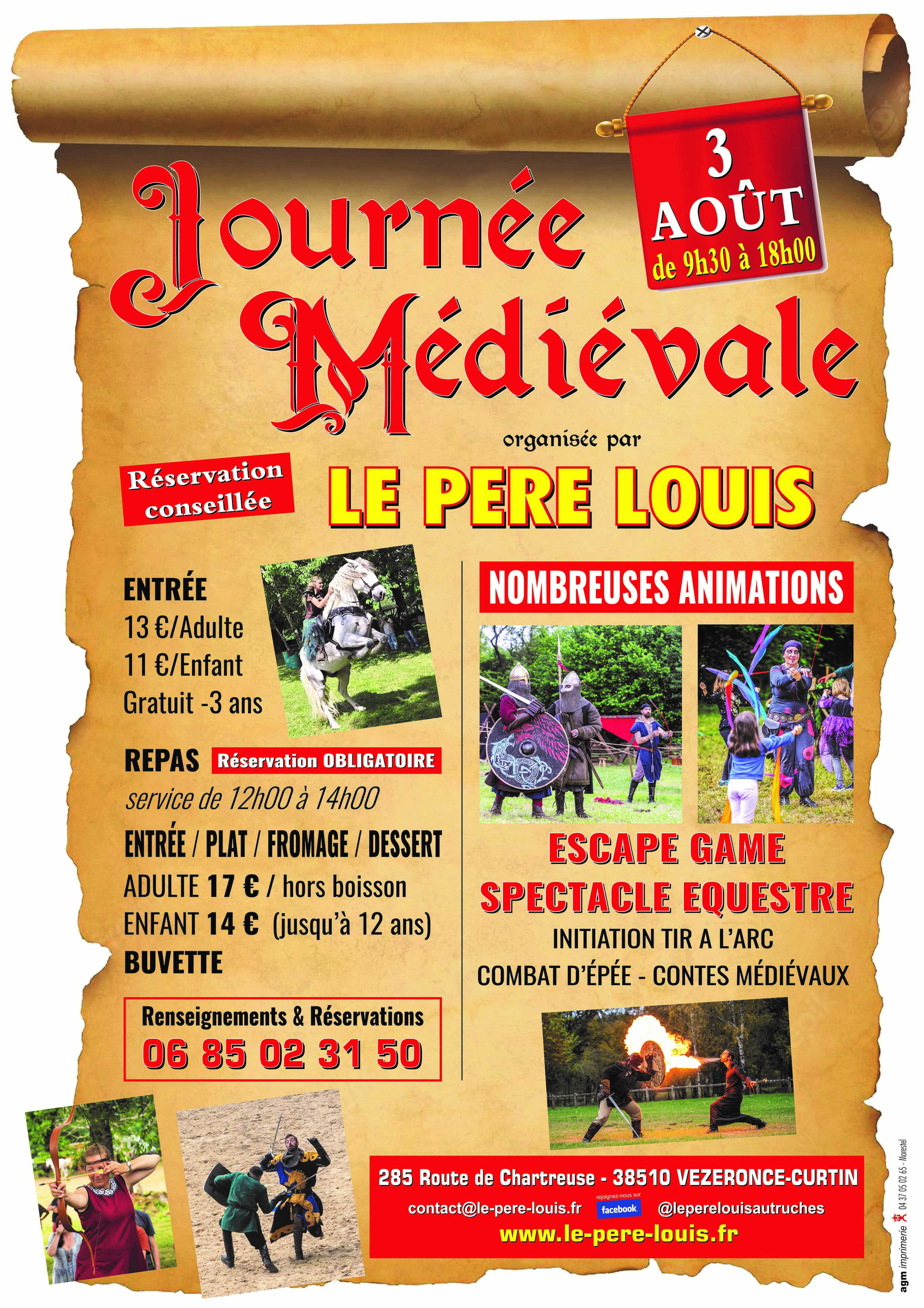 Journée médiévale à la ferme pédagogique du Père Louis - Vézeronce - Curtin - B…