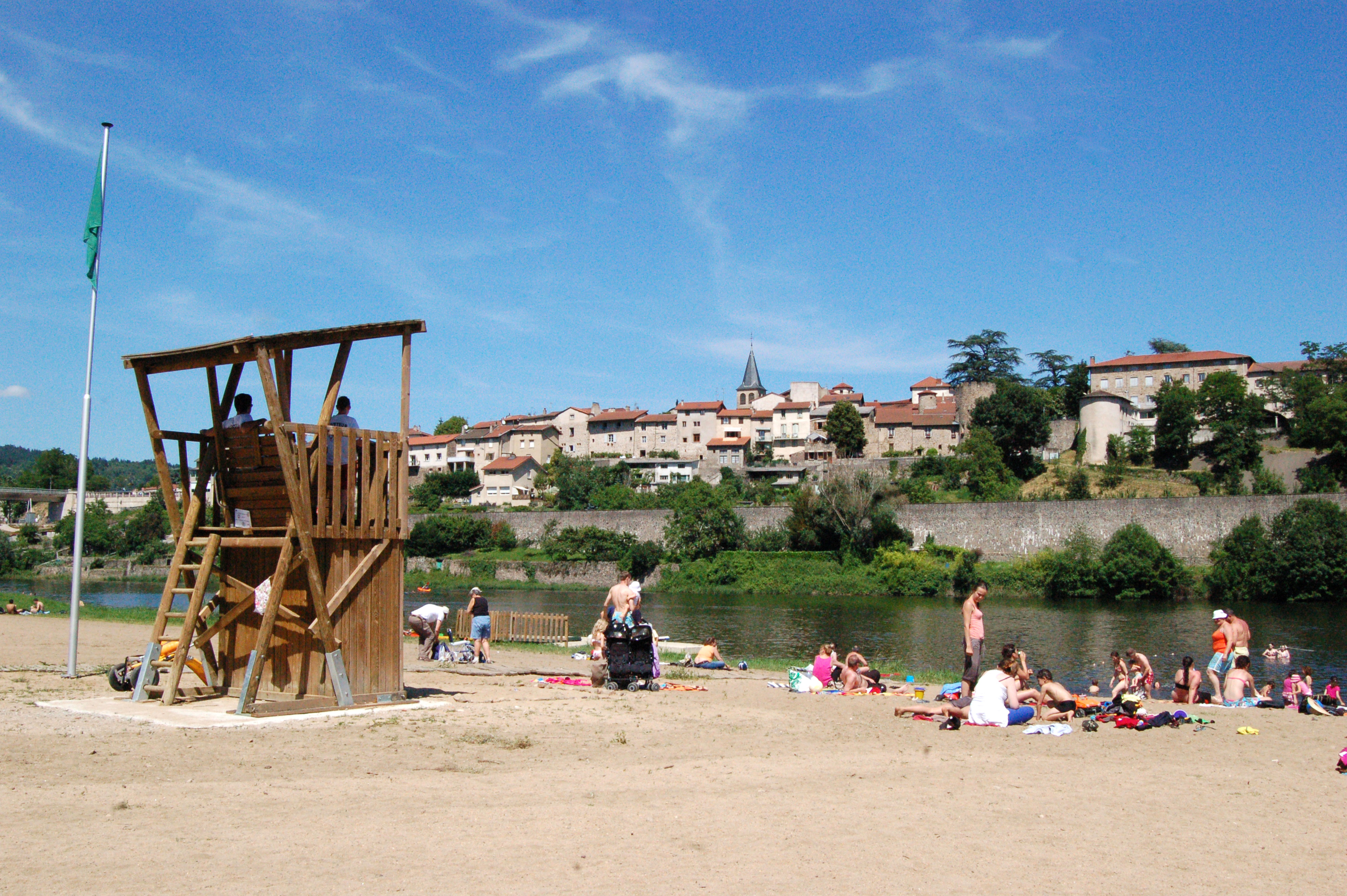 Baignade surveillée dans la Loire
