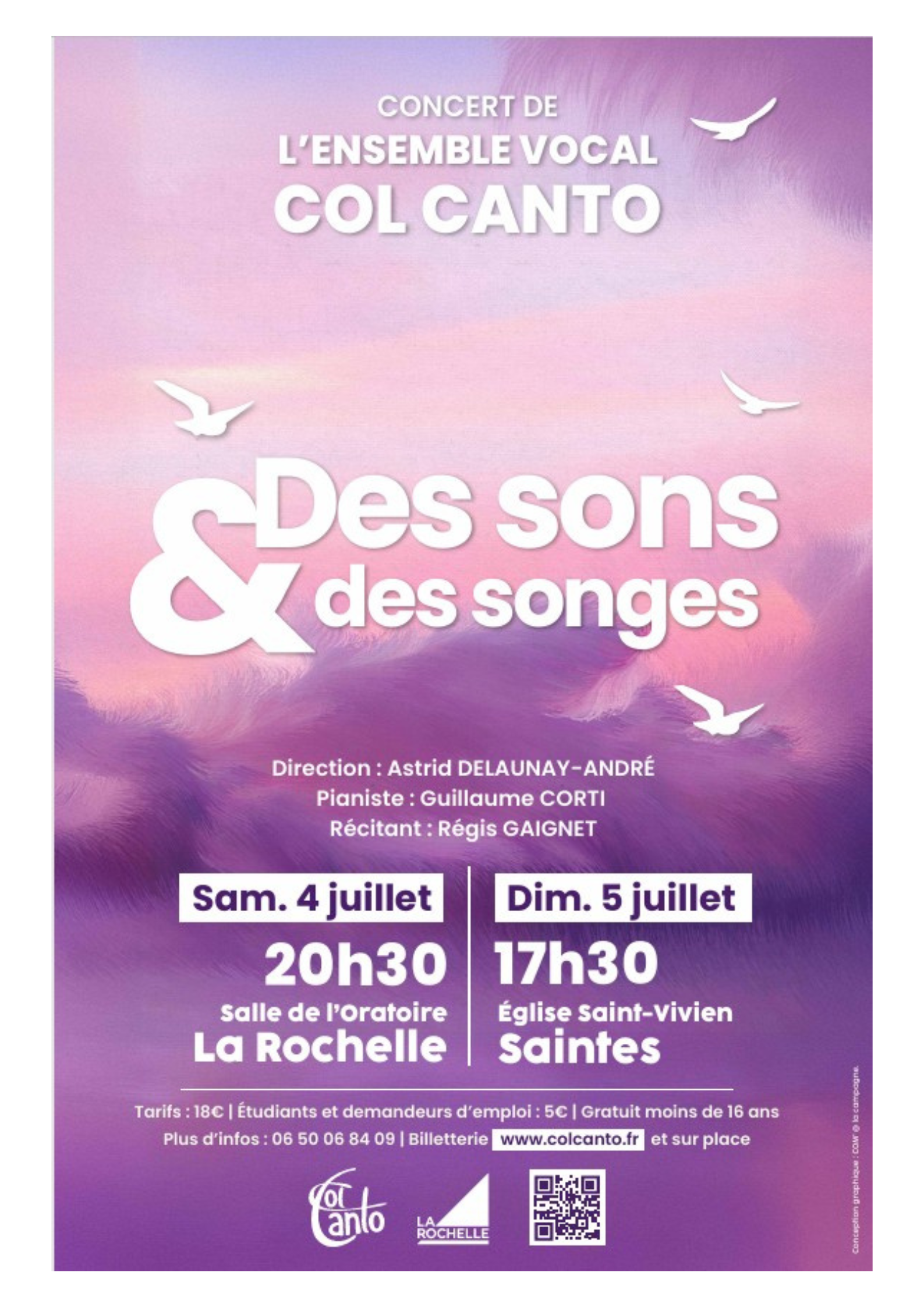 Concerts - de l'Ensemble vocal Col Canto