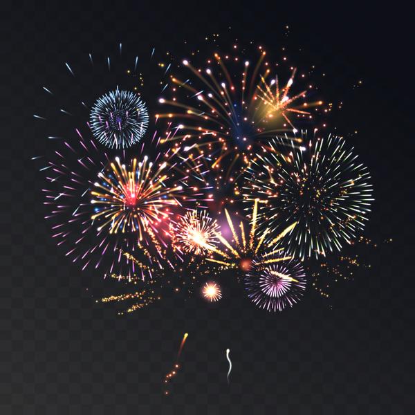 Diner gastronomique et feu d'artifice