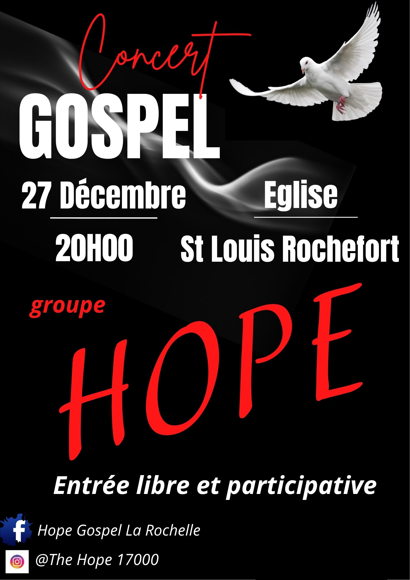 Concert Gospel avec le groupe HOPE
