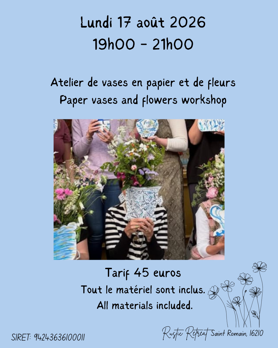 Atelier d'art « Vases façon Delft à l'aquarelle »