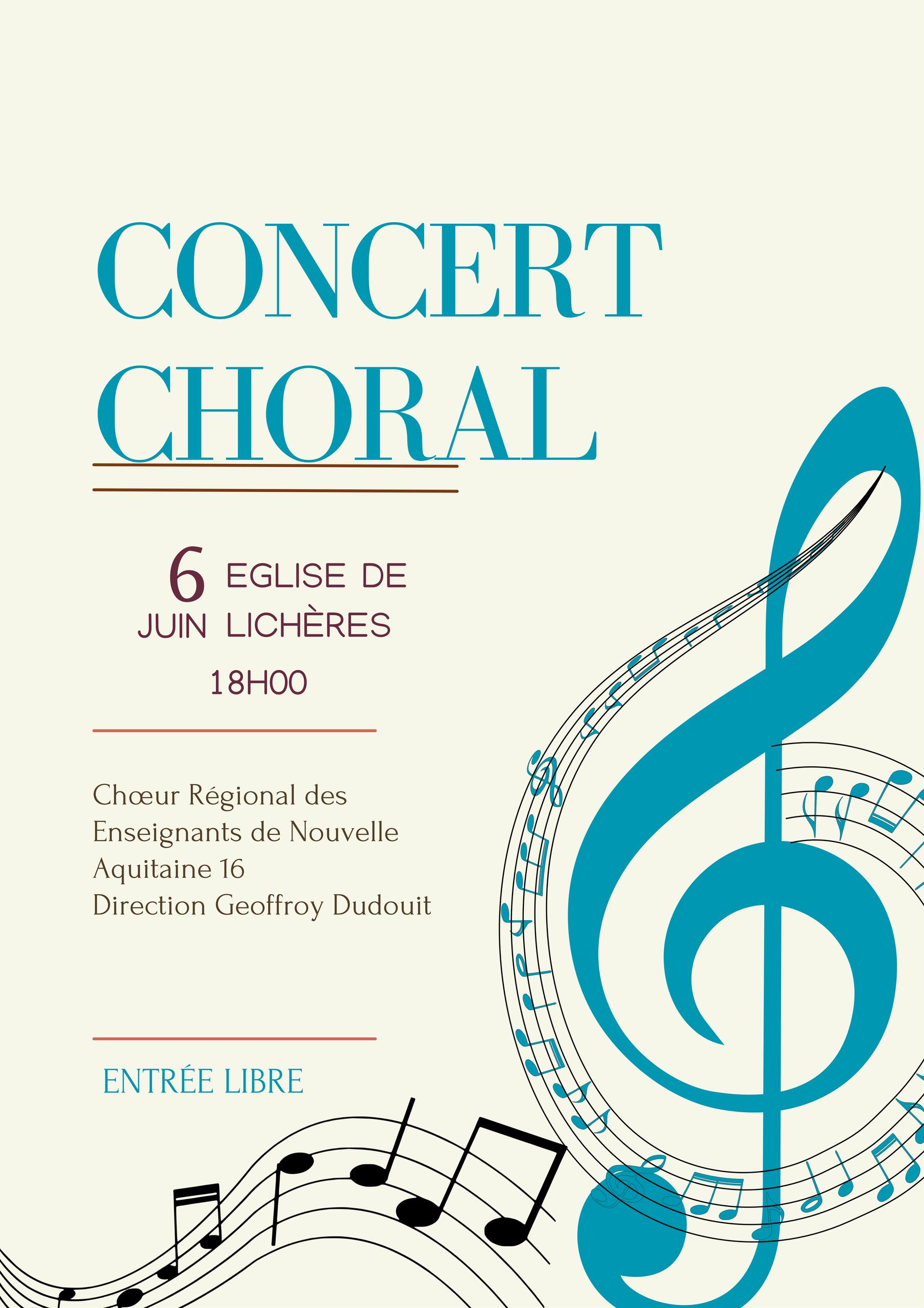 Concert choral