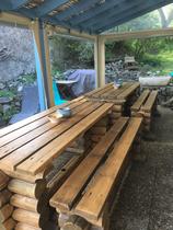 Terrasse gîte d'étape