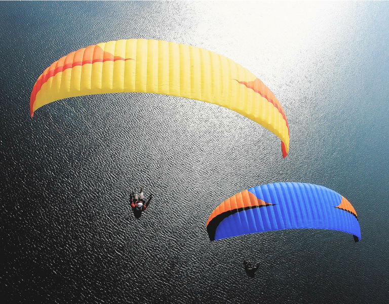 Libre envol parapente lac d'Annecy Doussard