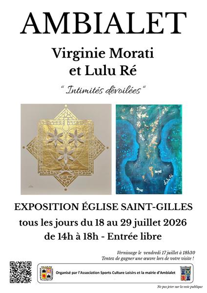 Exposition à l'église Saint Gilles - Lulu-re & Virginie Morati