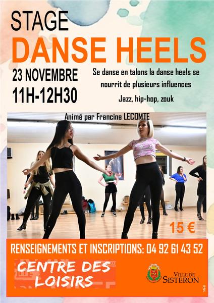 Atelier danse Heels Le 23 nov 2024