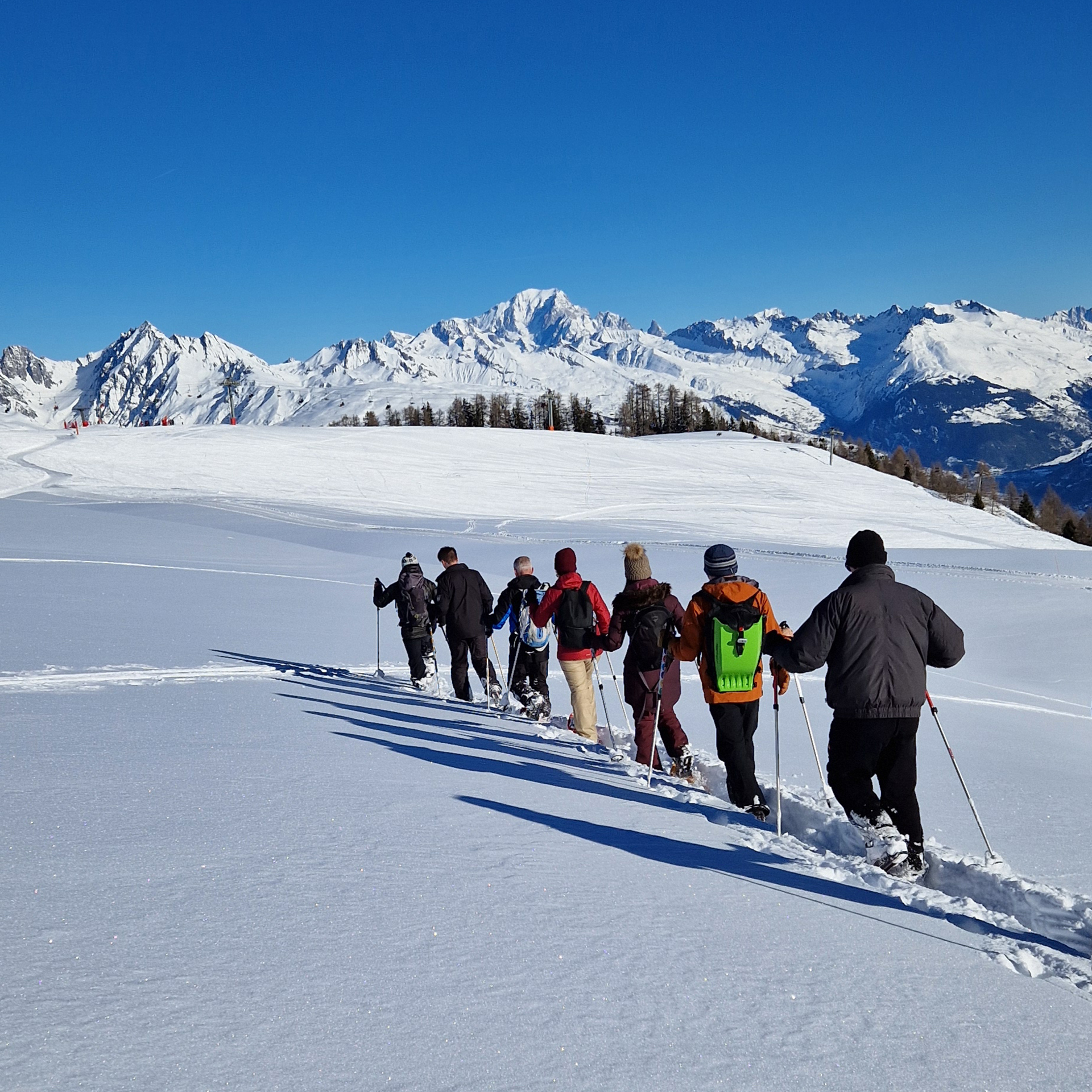 Sortie raquettes avec le Bureau des Guides de Montalbert