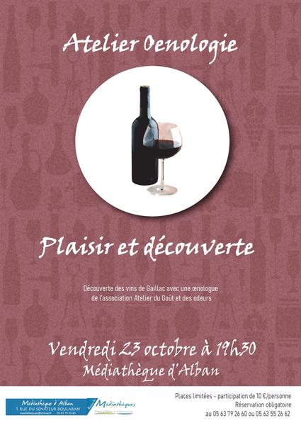 Atelier d'Œnologie