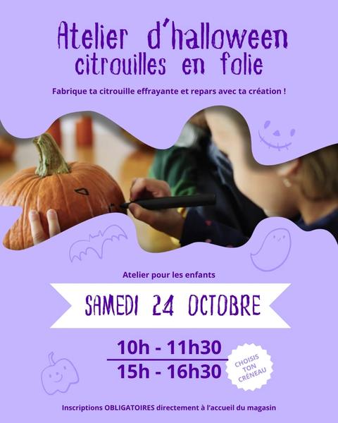 Atelier citrouille - Halloween