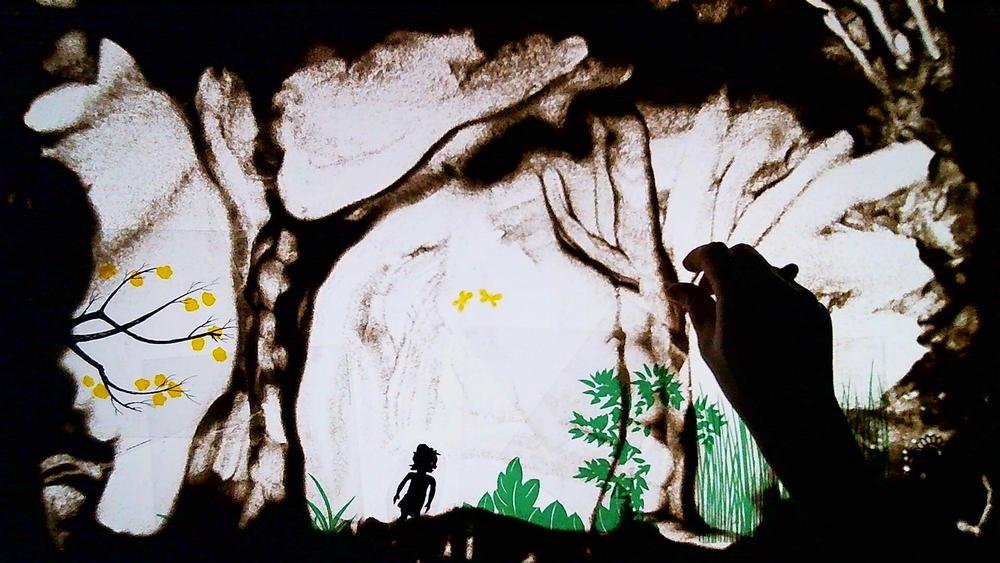 Ateliers enfants - Dessins en sable