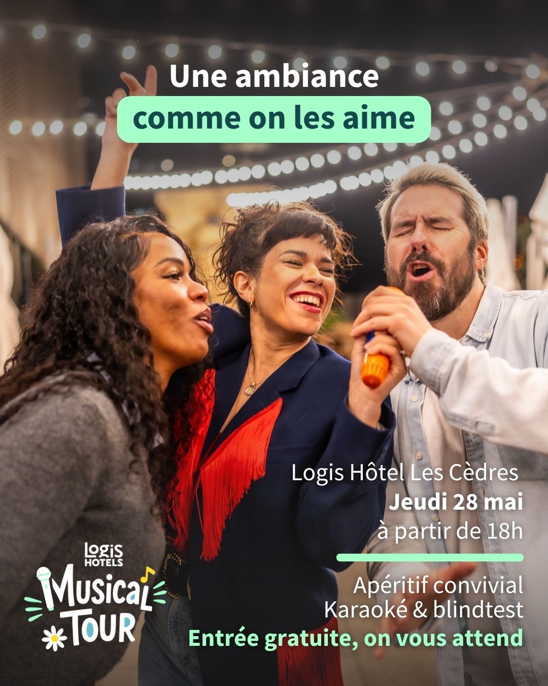 Soirée karaoké et blind test : Logis Musical Tour