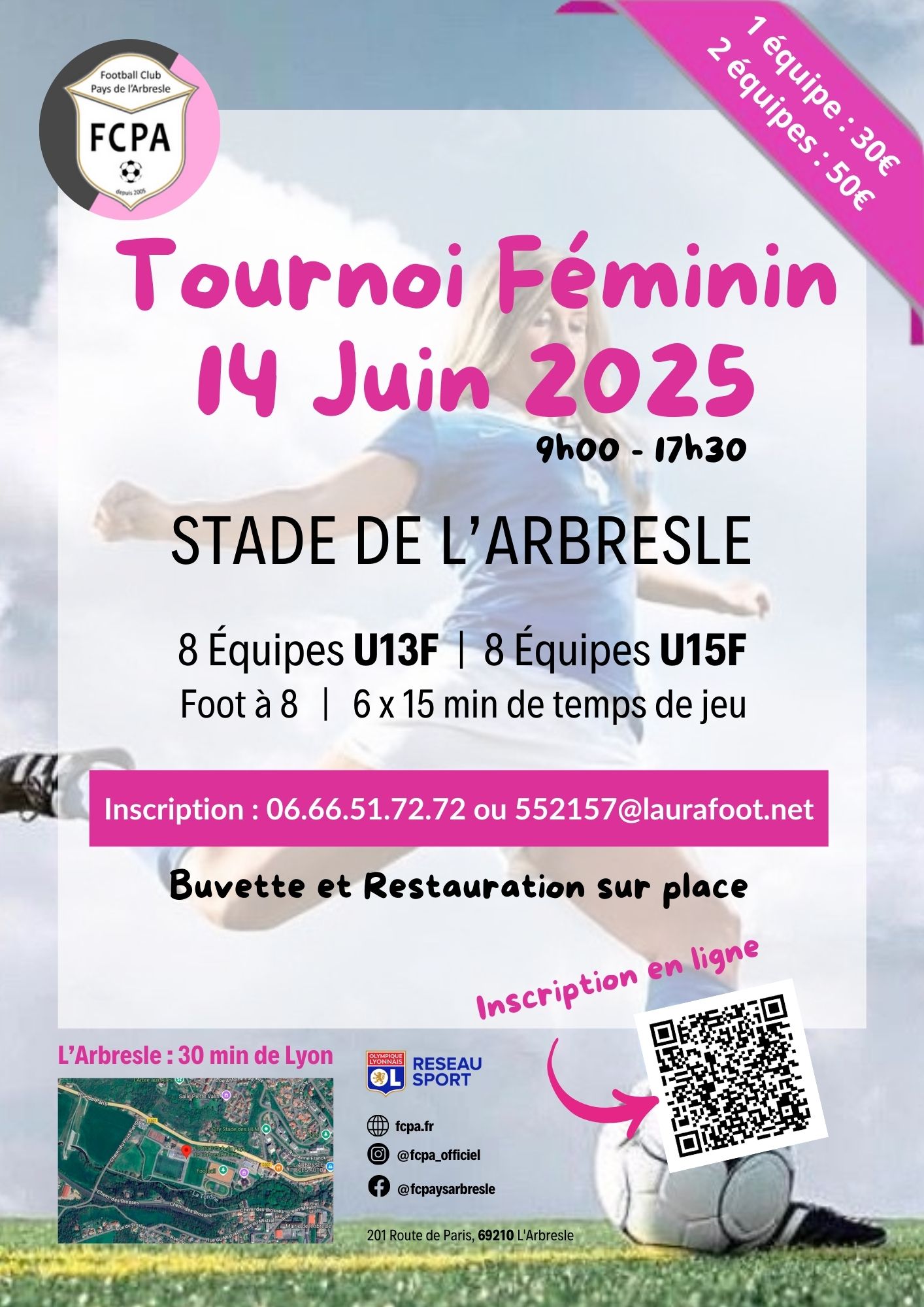 Tournoi de foot féminin
