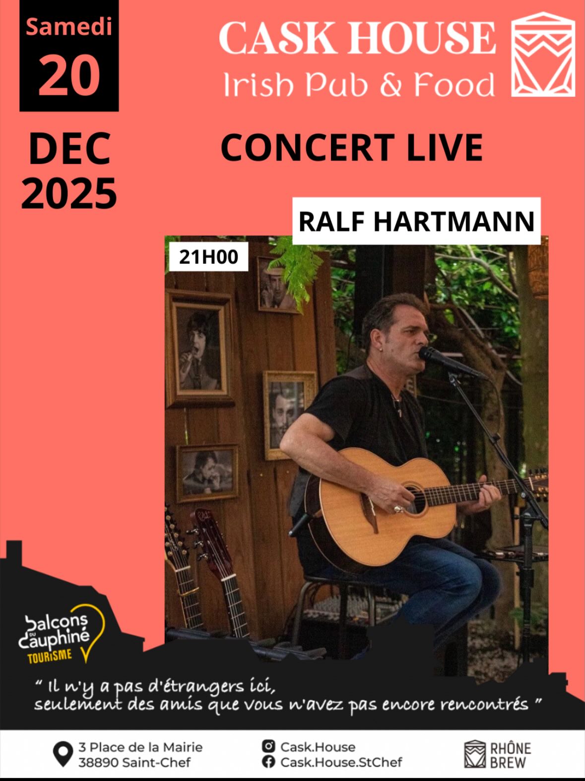 Concert au Cask House : Ralf Hartmann_Saint-Chef