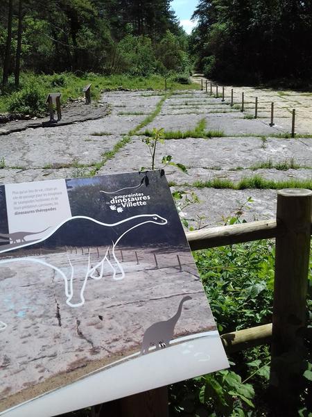Les empreintes de dinosaures de Villette