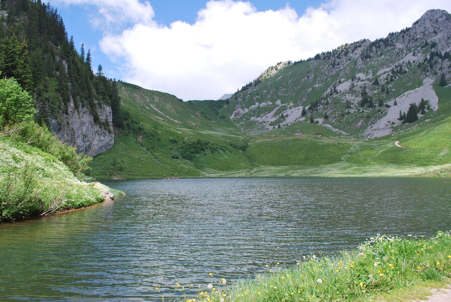 Arvouin, a lake in the Alps