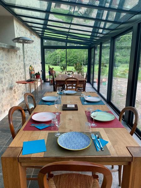 Les repas dans la Véranda