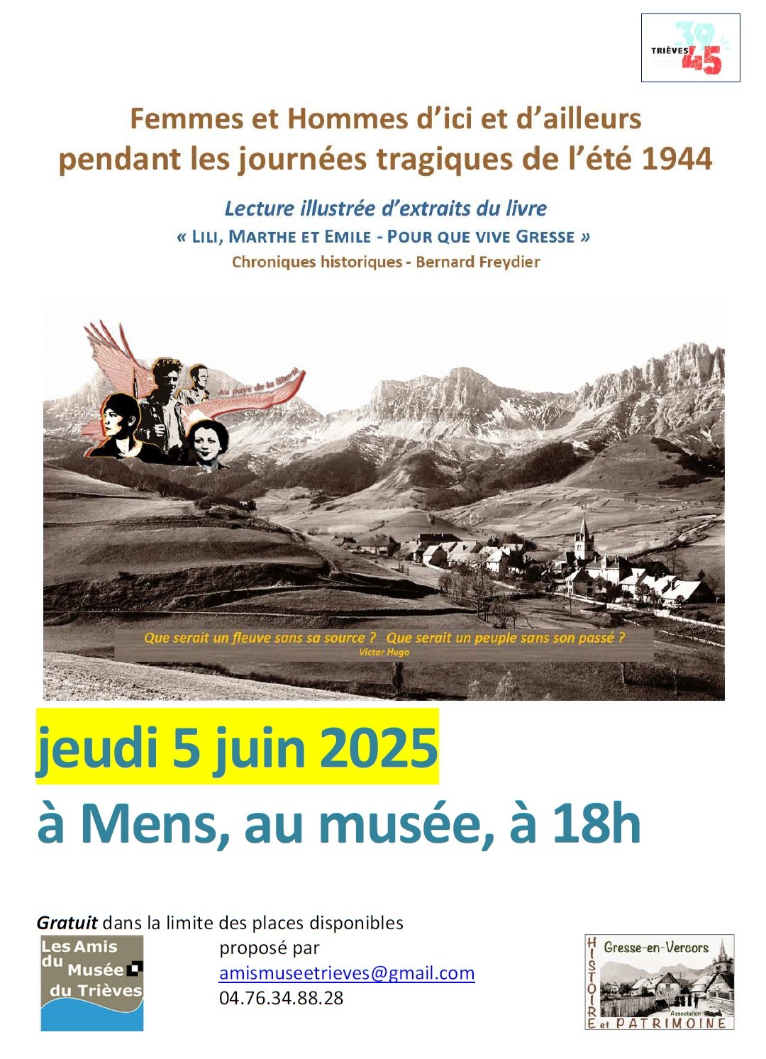 Conférence Gresse dans la guerre, été 1944_Mens