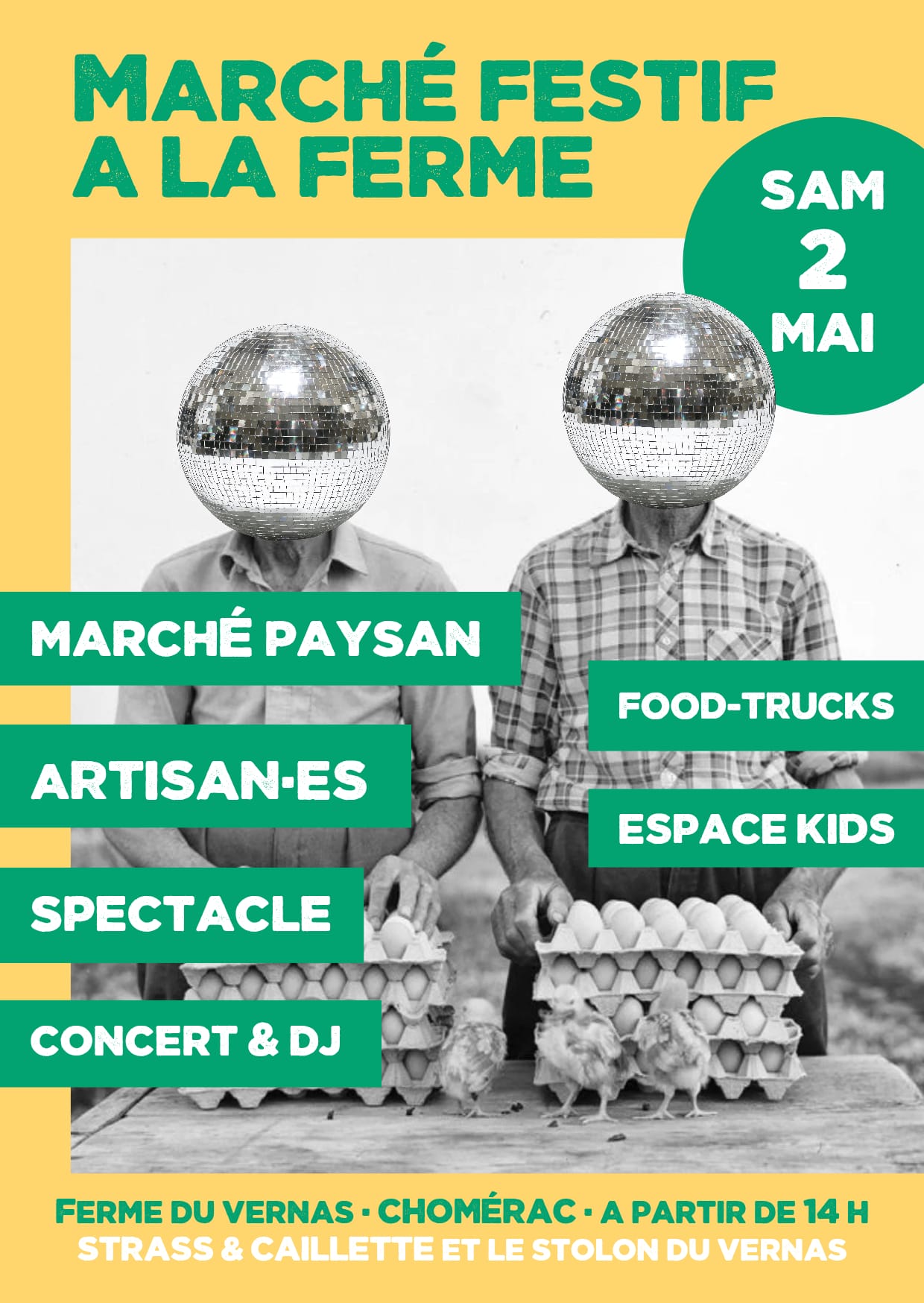 Marché festif à la ferme