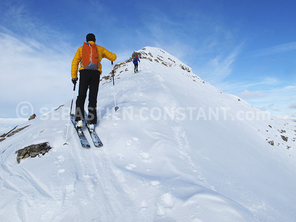 Ski de rando pointe de l'Eyssina - © S. Constant