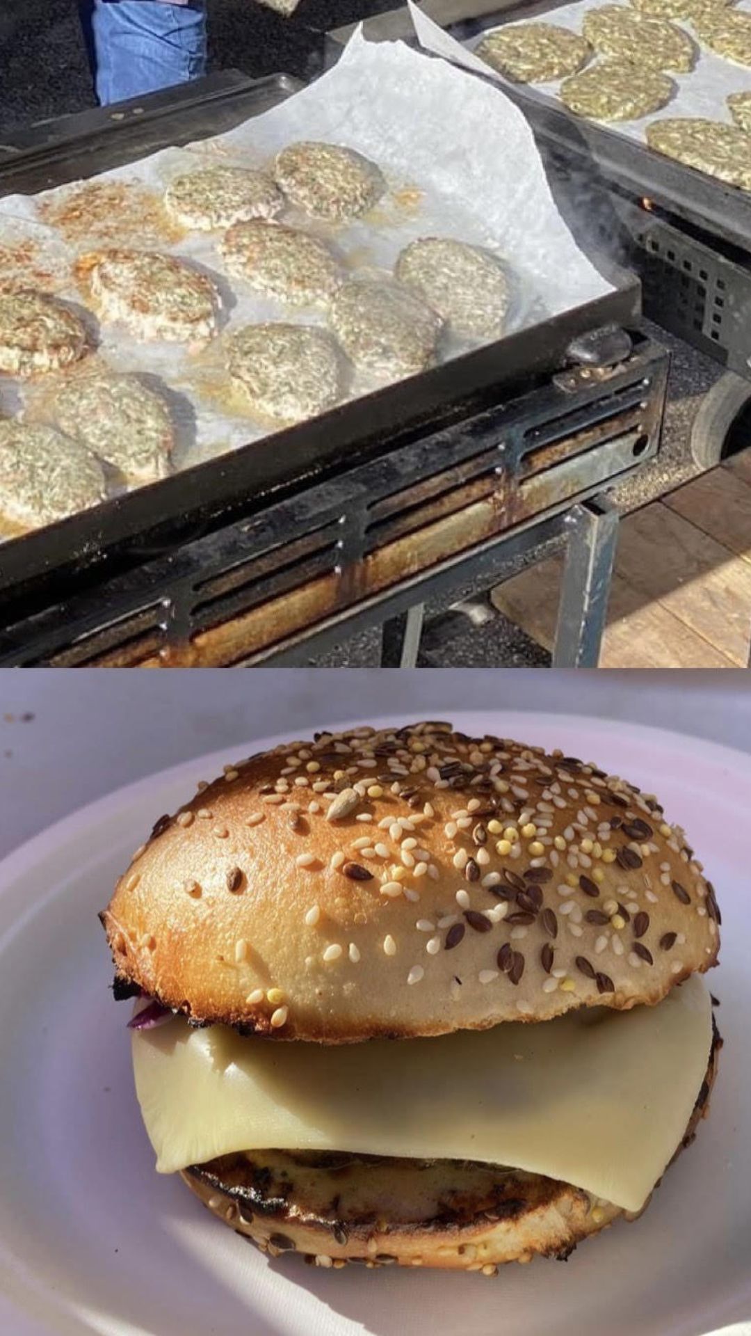 Burger caillettes