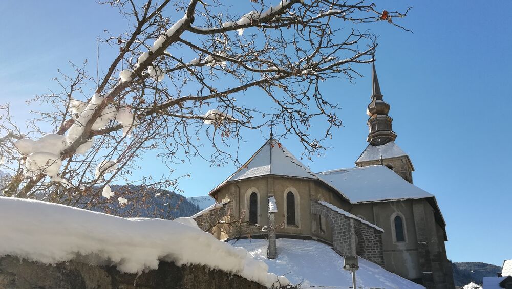 Abbaye d'Abondance en hiver