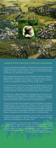 Journées Européennes du Patrimoine - Exposition Laissez-vous conter le Pays de l’Etampois au fil de l’eau