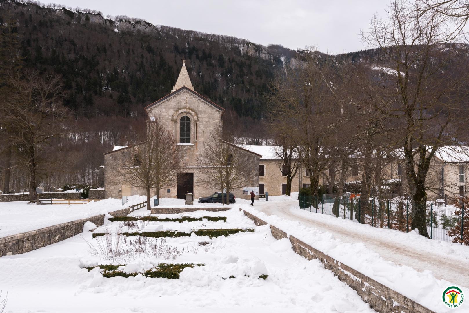 Église de Léoncel en hiver