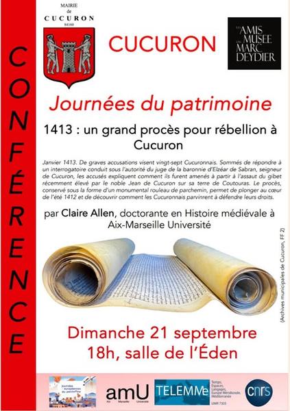 Journées européennes du patrimoine à Cucuron_Cucuron