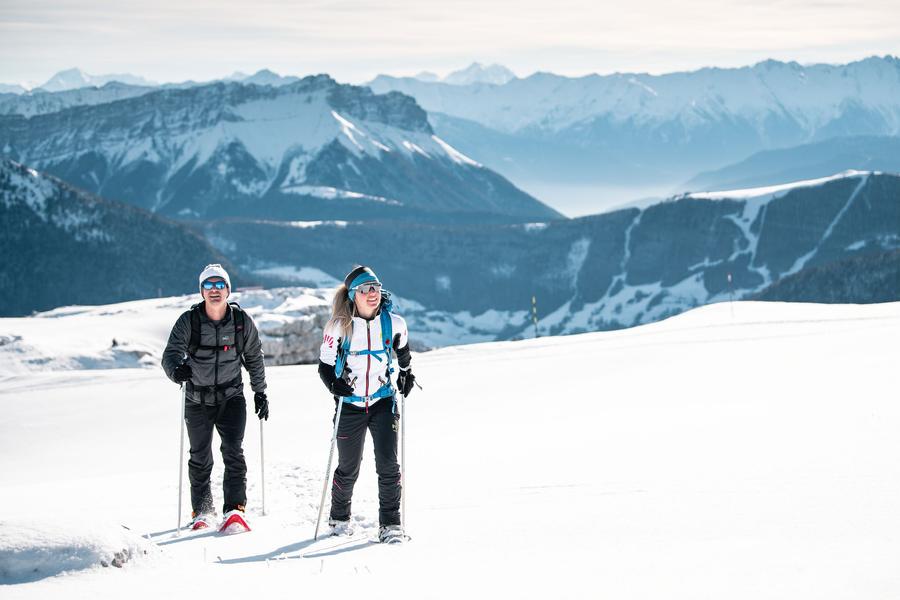 Randonnée raquettes : Les crêtes de Margériaz_Aillon-le-Jeune