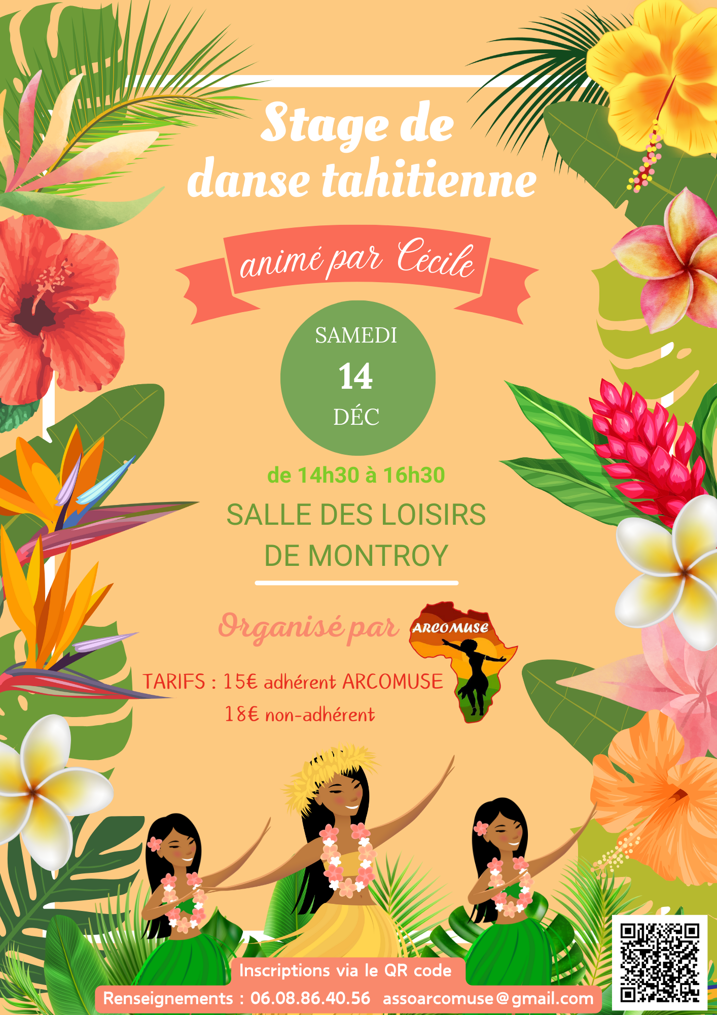 Stage de danse tahitienne