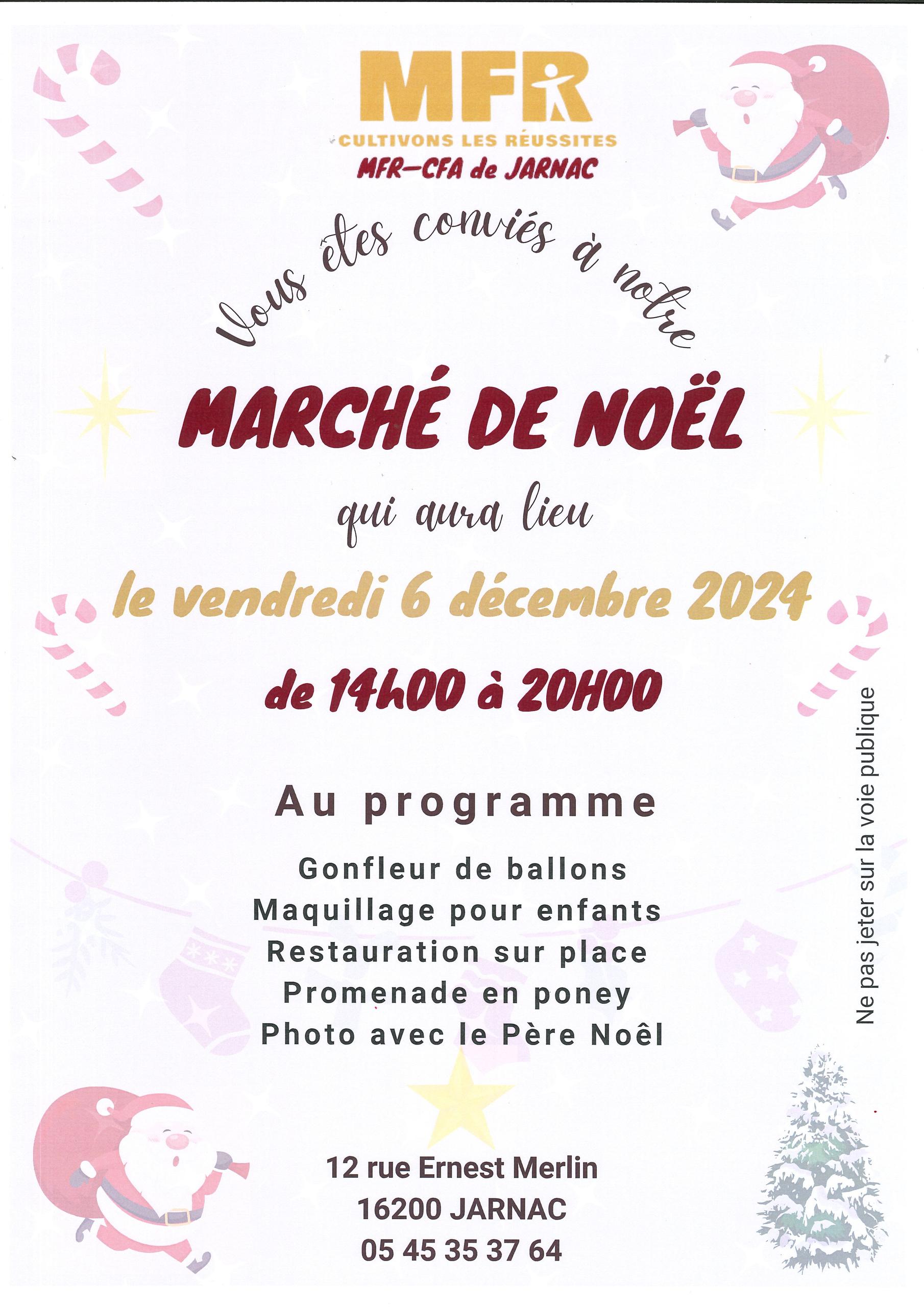 Marché de Noël | MFR Jarnac