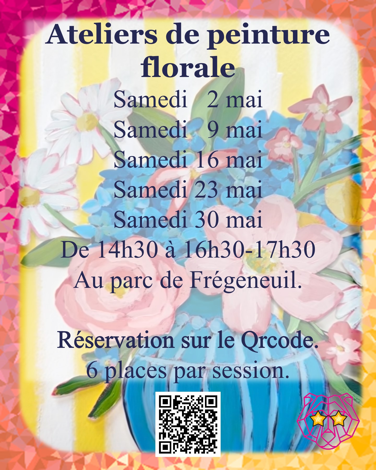 Atelier de peinture florale