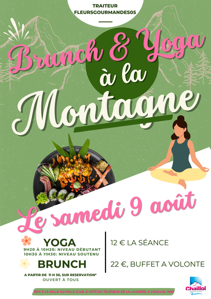 Brunch yoga - © service animation Brunch & Yoga à la Montagne_Saint-Michel-de-Chaillol - © service animation