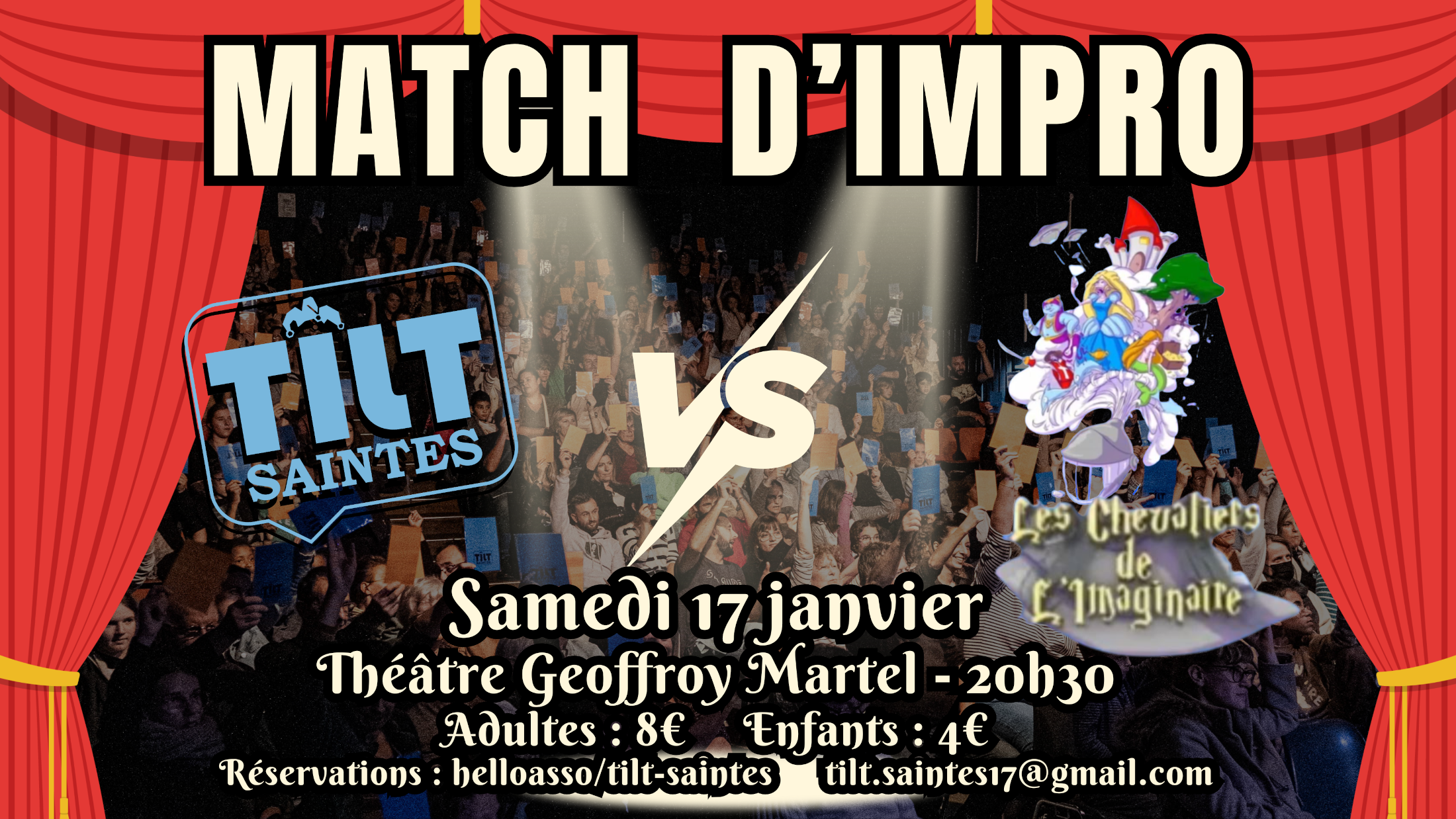 Match d’impro : Tilt vs Air Impro de La Rochelle