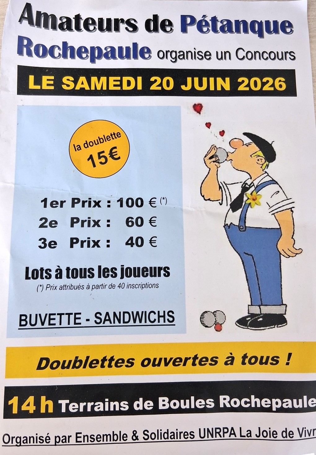 Concours de pétanque