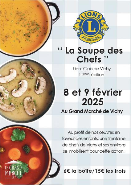 "Vente de soupes des Chefs" par le Lions Club de Vichy