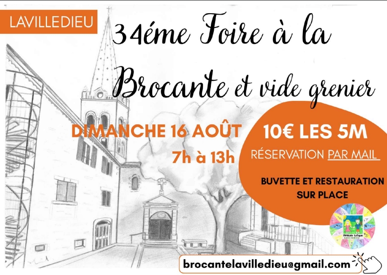 34ème foire à la brocante et vide grenier