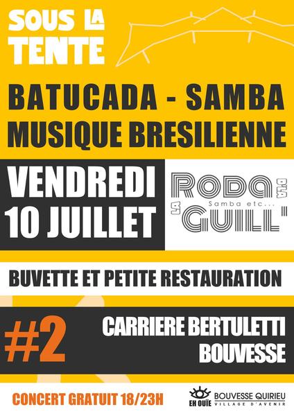 Sous la tente à Bouvesse-Quirieu