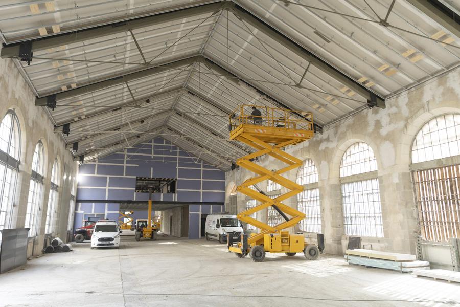 Le chantier de la future halle événementielle