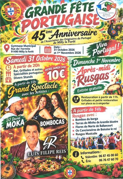 Grande Fu00eate Portugaise u00e0 Milly-la-Foru00eat : 45u1d49 anniversaire_Milly-la-Foru00eat