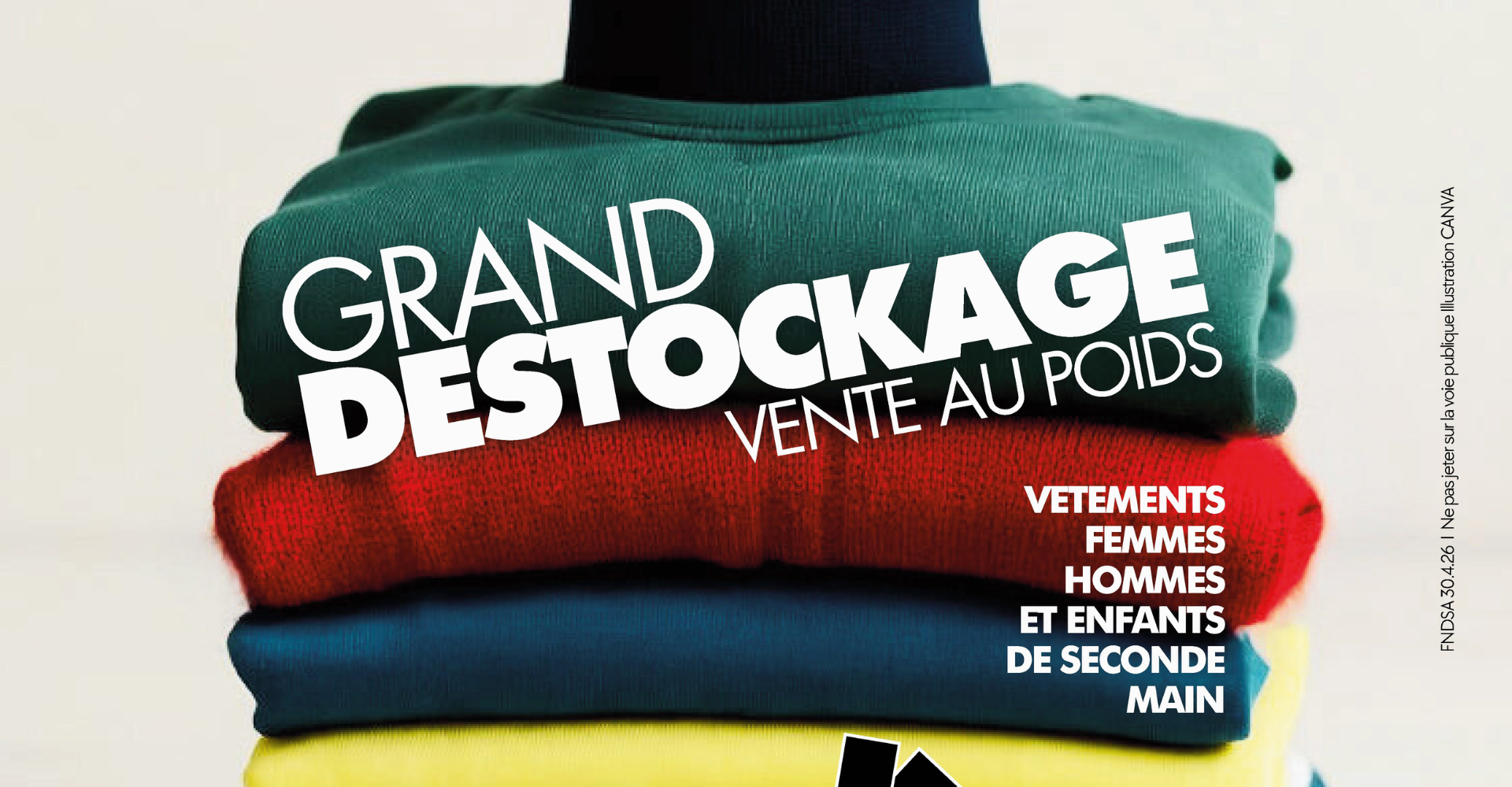 Grand déstockage de vêtements du Foyer Notre-Dame des Sans-Abri