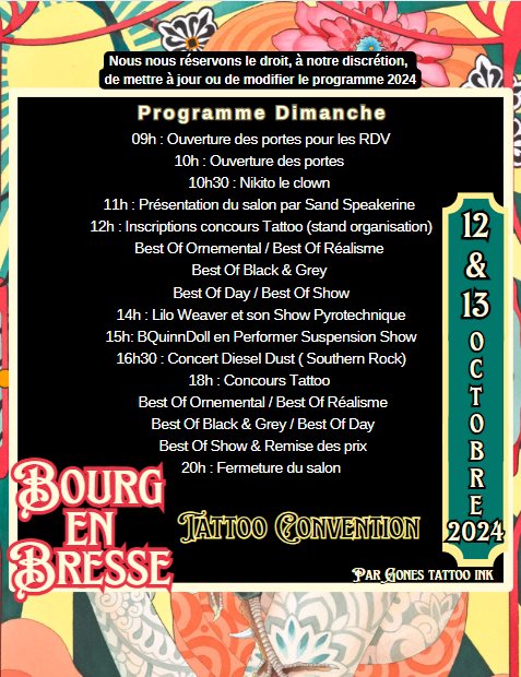 Programme Dimanche