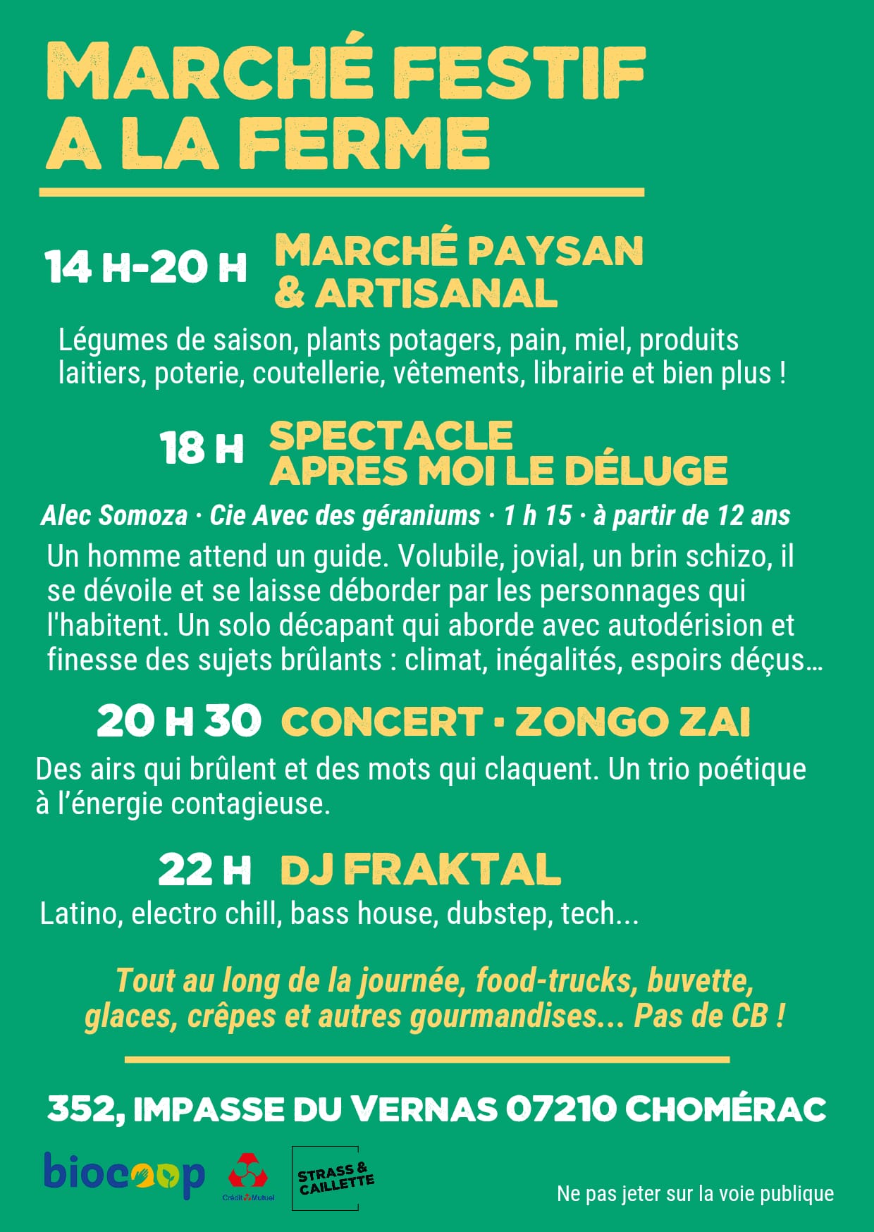 Programme complet - Marché festif à la ferme
