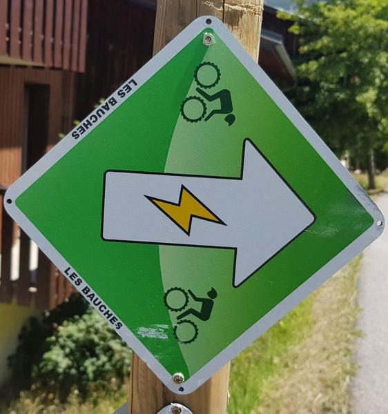 Balisage E-VTT Les Bauches