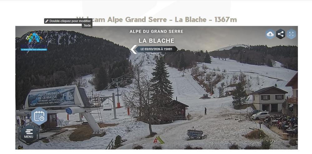 Webcam Alpe du Grand Serre - La Blache 1367m_Alpe Du Grand Serre