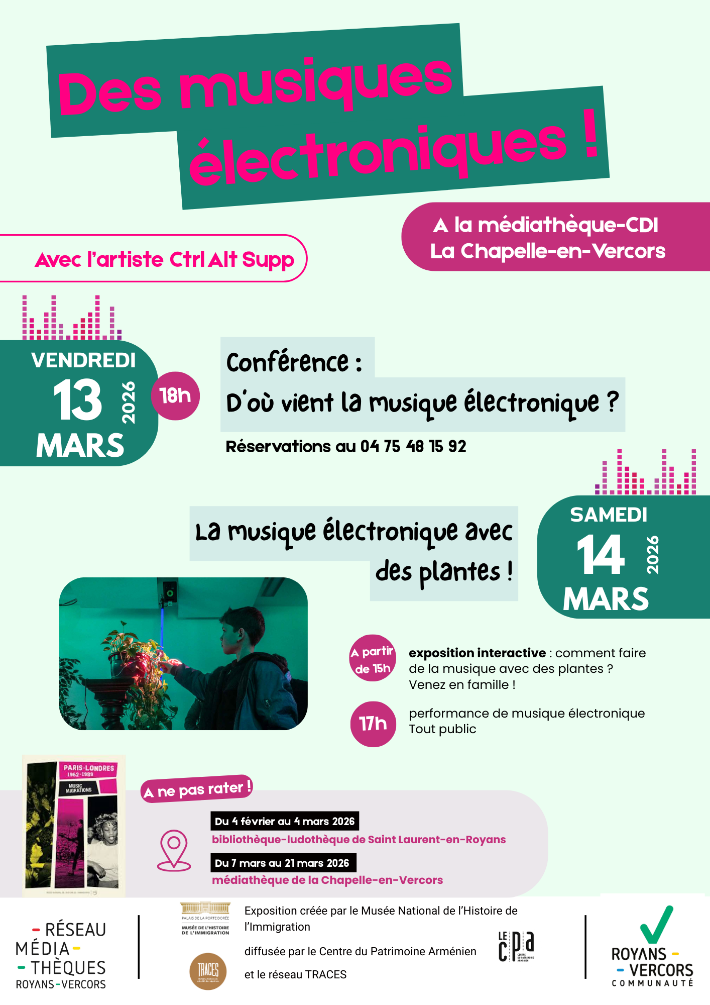 Affiche musiques électro