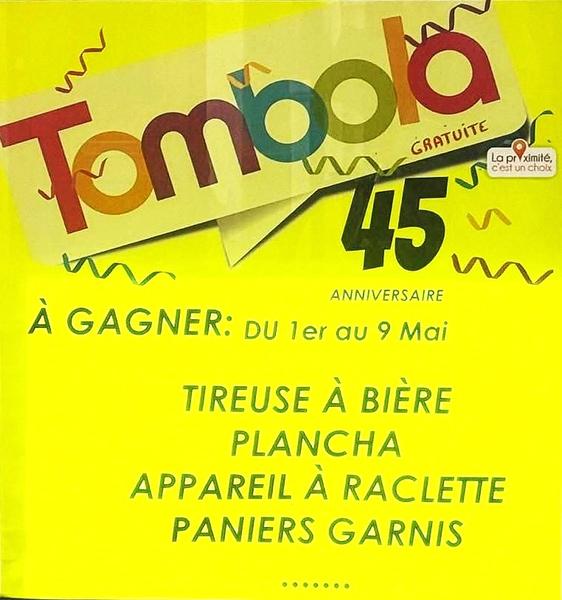 Tombola de la crémerie Roland Evêque